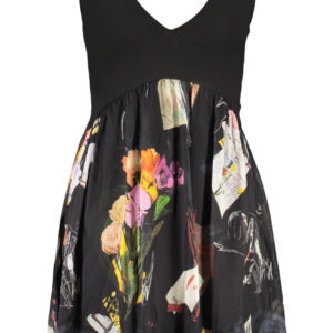 DESIGUAL SHORT DRESS FOR WOMEN IN BLACK