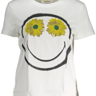 DESIGUAL SHORT SLEEVE T-SHIRT WOMEN WHITE