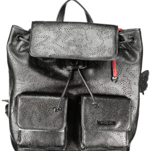 DESIGUAL WOMEN'S BLACK BACKPACK