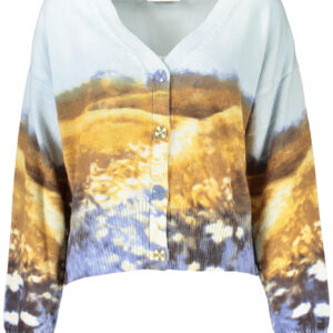 DESIGUAL WOMEN'S BLUE CARDIGAN