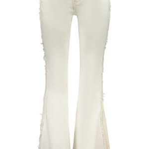 DESIGUAL WOMEN'S DENIM JEANS WHITE