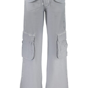 DESIGUAL WOMEN'S LIGHT BLUE TROUSERS