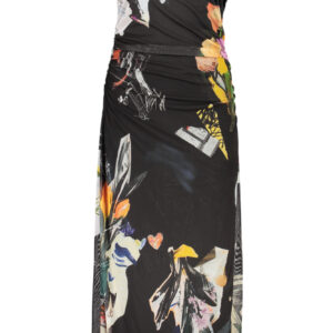 DESIGUAL WOMEN'S LONG BLACK DRESS