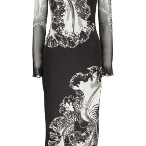 DESIGUAL WOMEN'S LONG BLACK DRESS