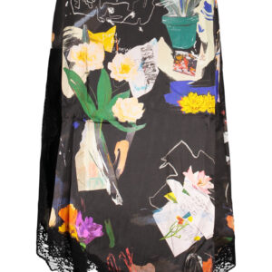DESIGUAL WOMEN'S LONG SKIRT BLACK