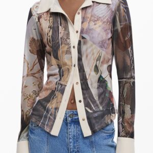 DESIGUAL WOMEN'S LONG-SLEEVED SHIRT