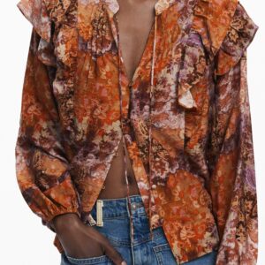 DESIGUAL WOMEN'S LONG-SLEEVED SHIRT