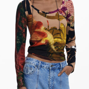 DESIGUAL WOMEN'S LONG-SLEEVED T-SHIRT