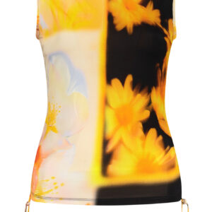 DESIGUAL WOMEN'S ORANGE TANK TOP