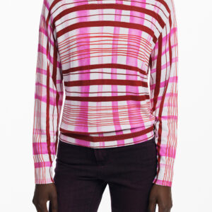 DESIGUAL WOMEN'S PINK SWEATER