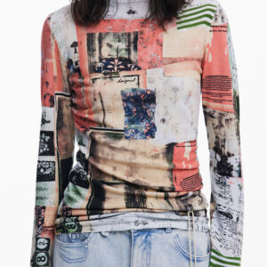 DESIGUAL WOMEN'S PINK SWEATER