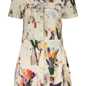 DESIGUAL WOMEN'S SHORT DRESS WHITE