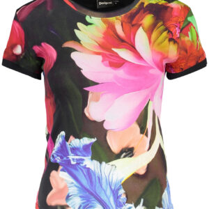 DESIGUAL WOMEN'S SHORT-SLEEVE T-SHIRT BLACK