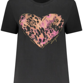 DESIGUAL WOMEN'S SHORT-SLEEVE T-SHIRT BLACK