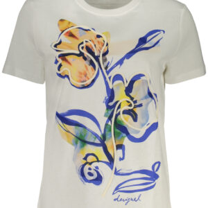 DESIGUAL WOMEN'S SHORT-SLEEVE T-SHIRT WHITE