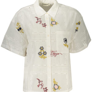 DESIGUAL WOMEN'S SHORT-SLEEVED SHIRT WHITE