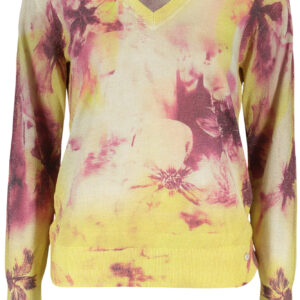 DESIGUAL WOMEN'S YELLOW SWEATER