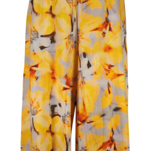 DESIGUAL WOMEN'S YELLOW TROUSERS