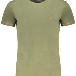 ERONAUTICA MILITARE GREEN MEN'S SHORT SLEEVED T-SHIRT