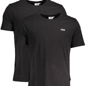 FILA BLACK MAN SHORT SLEEVE T-SHIRT