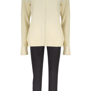 FREDDY WOMEN'S BEIGE ZIP-UP SWEATSHIRT