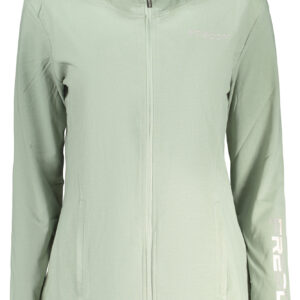 FREDDY WOMEN'S GREEN ZIP-UP SWEATSHIRT