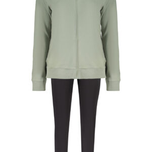 FREDDY WOMEN'S GREEN ZIP-UP SWEATSHIRT