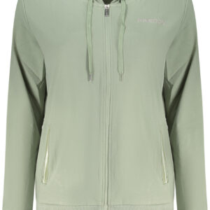 FREDDY WOMEN'S GREEN ZIP-UP SWEATSHIRT