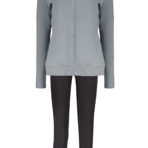 FREDDY WOMEN'S LIGHT BLUE ZIP-UP SWEATSHIRT