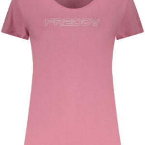 FREDDY WOMEN'S PINK SHORT-SLEEVE T-SHIRT