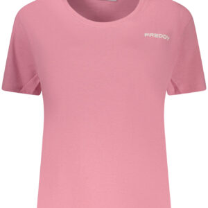 FREDDY WOMEN'S PINK SHORT-SLEEVE T-SHIRT