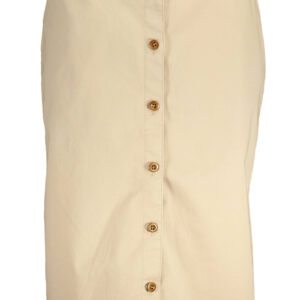 GANT WOMEN'S BEIGE LONGUETTE SKIRT