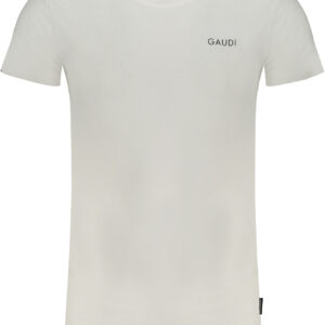 GAUDÌ MEN'S WHITE SHORT SLEEVE T-SHIRT