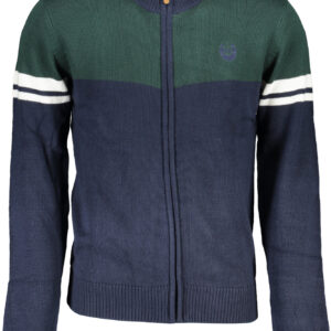 GIAN MARCO VENTURI BLUE MEN'S CARDIGAN