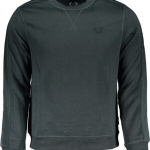 GIAN MARCO VENTURI GREEN MEN'S ZIPLESS SWEATSHIRT