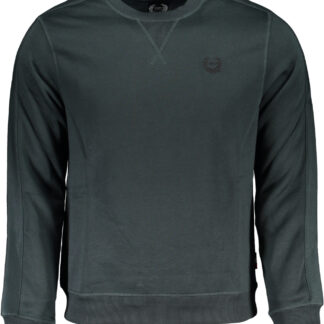 GIAN MARCO VENTURI GREEN MEN'S ZIPLESS SWEATSHIRT