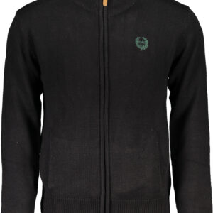 GIAN MARCO VENTURI MEN'S BLACK CARDIGAN