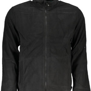 GIAN MARCO VENTURI MEN'S BLACK ZIP SWEATSHIRT