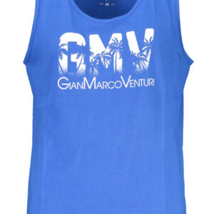 GIAN MARCO VENTURI MEN'S BLUE TANK TOP