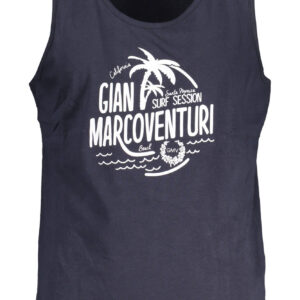 GIAN MARCO VENTURI MEN'S BLUE TANK TOP