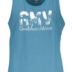 GIAN MARCO VENTURI MEN'S BLUE TANK TOP