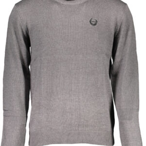 GIAN MARCO VENTURI MEN'S GRAY SWEATER