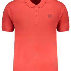 GIAN MARCO VENTURI MEN'S RED SHORT SLEEVED POLO SHIRT