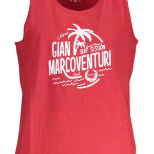 GIAN MARCO VENTURI MEN'S RED TANK TOP
