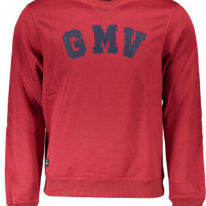 GIAN MARCO VENTURI MEN'S RED ZIP-OUT SWEATSHIRT