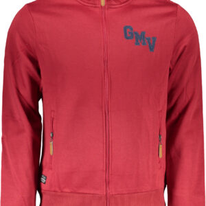 GIAN MARCO VENTURI MEN'S RED ZIP SWEATSHIRT