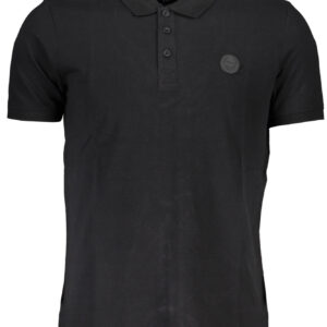GIAN MARCO VENTURI MEN'S SHORT SLEEVE POLO BLACK