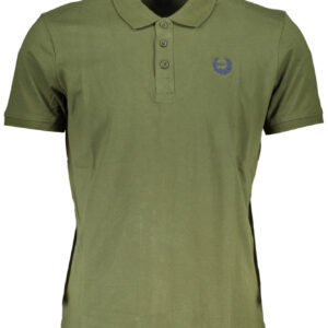GIAN MARCO VENTURI MEN'S SHORT SLEEVE POLO GREEN