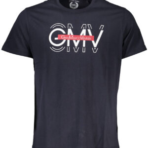 GIAN MARCO VENTURI MEN'S SHORT SLEEVE T-SHIRT BLUE