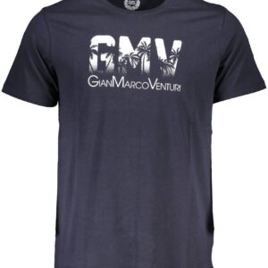 GIAN MARCO VENTURI MEN'S SHORT SLEEVE T-SHIRT BLUE
